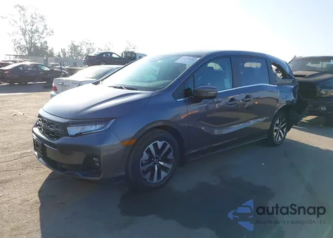 2025 Honda Odyssey Ex-L z USA, uszkodzony, nr VIN 5FNRL6H66SB076255